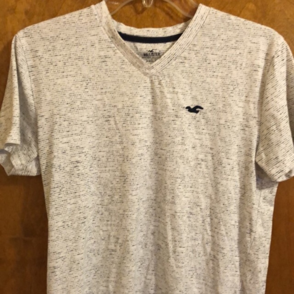 V-neck, short sleeve shirt